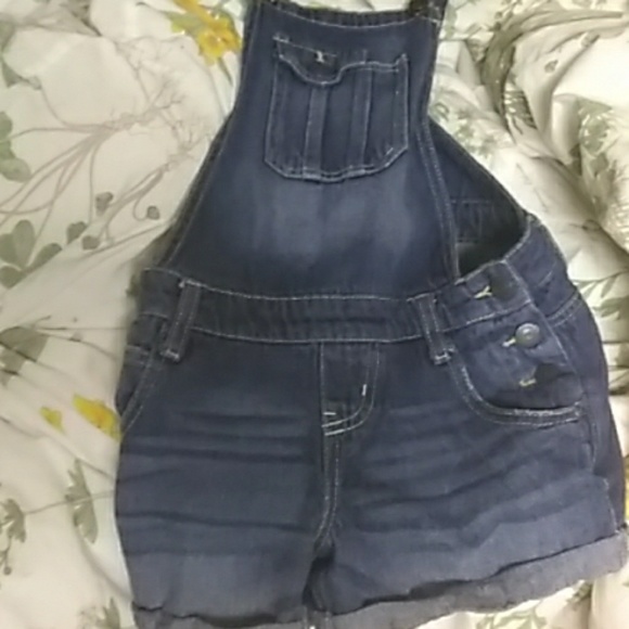 JEAN SHORT OVERALLS - Picture 1 of 2